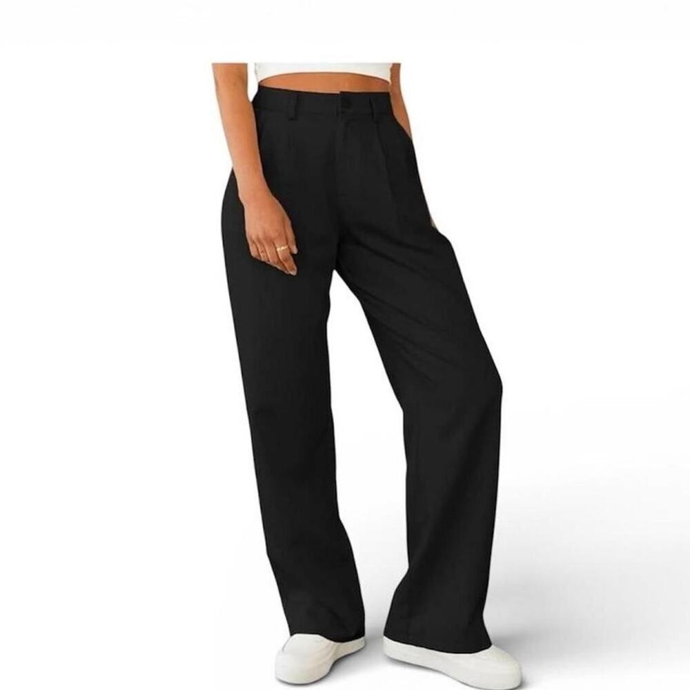 Black High Waisted Wide Leg Pants Women’s S - Picture 1 of 5